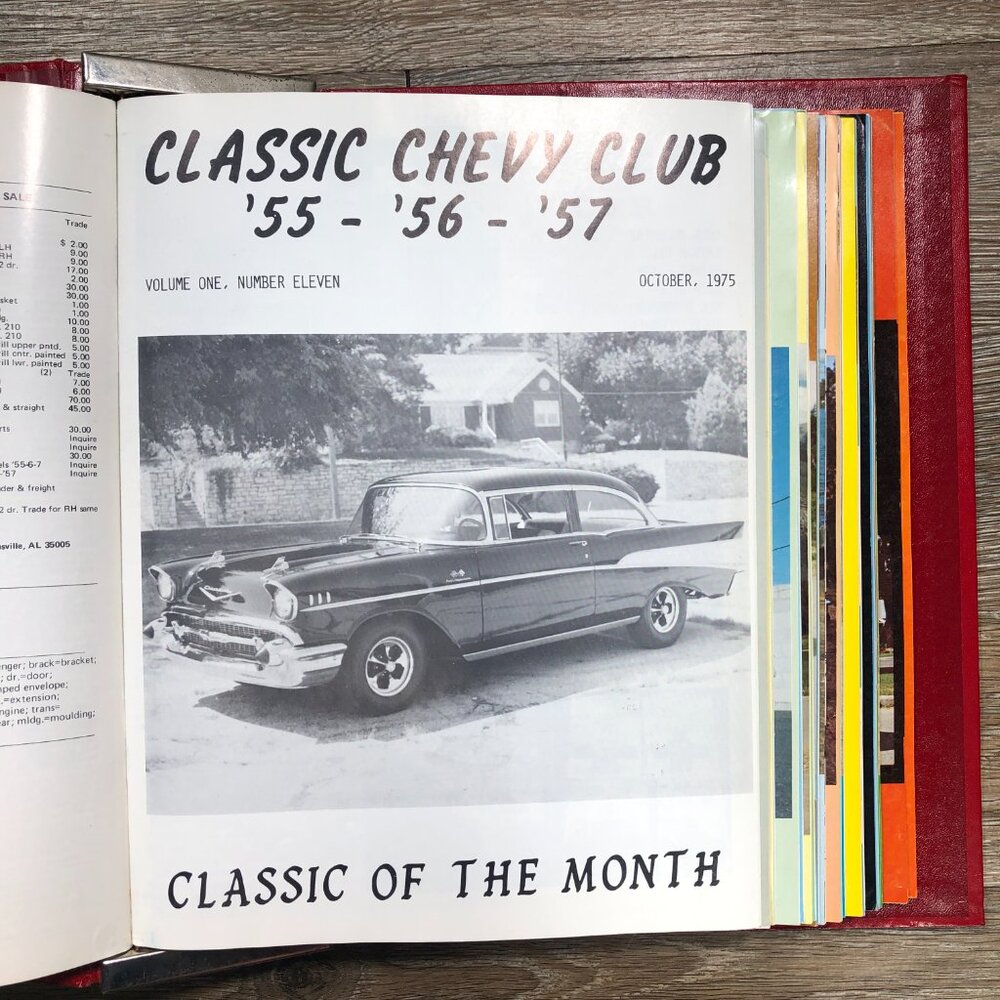 Classic Chevy World '55 '56 '57 Magazines Club Binder 21 Issues 1975-1979 - Picture 6 of 16